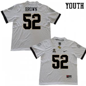 #52 Isaiah Brown UCF Knights High School Legend Football Jerseys - White Youth Sizes