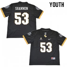 #53 Randy Shannon UCF Knights University Classic Football Jerseys - Black Youth Sizes