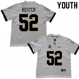 #52 Keenan Hester UCF Knights High School Legend Football Jerseys - White Youth Sizes