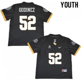 #52 Brandon Godinez UCF Knights University Classic Football Jerseys - Black Youth Sizes